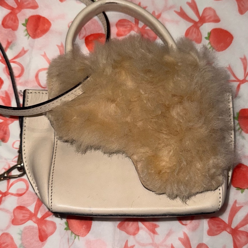 ATP Atelier Leather & Shearling Mini Bag
